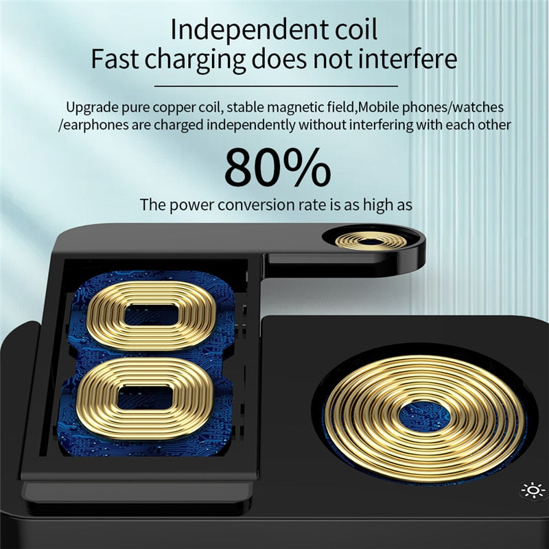 Foldable 3-in-1 Wireless Charger Stand