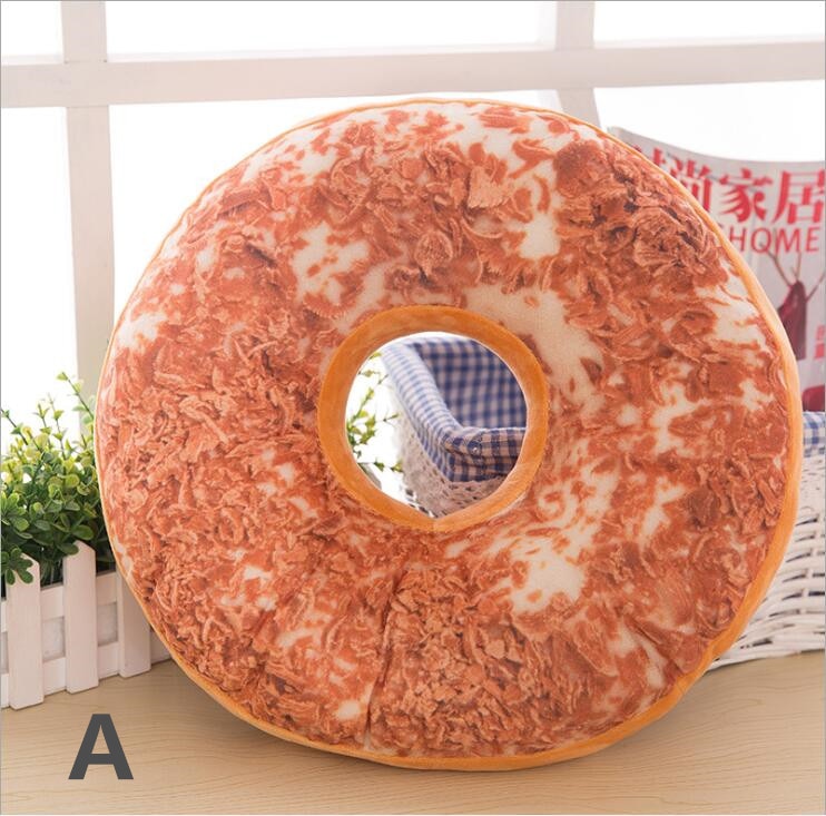 3D Donut Plush Cushion