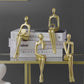 Abstract Golden Miniature Sculptures