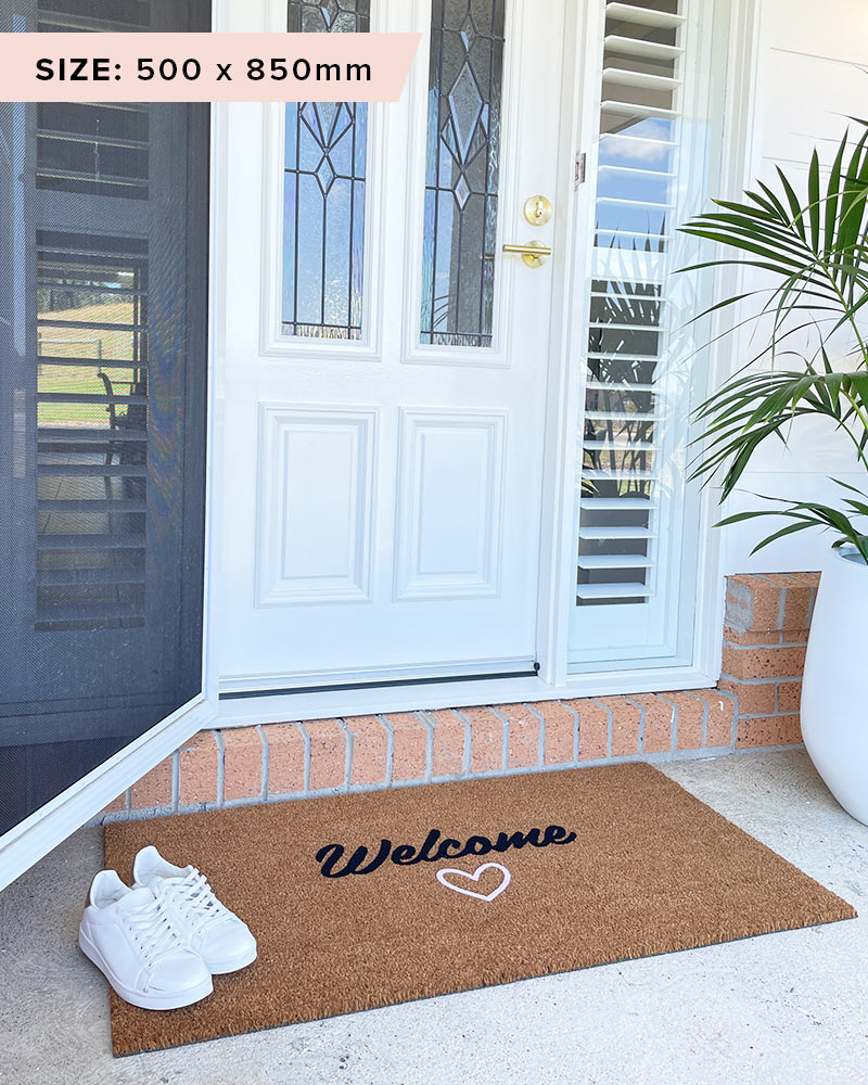 Welcome with Love Doormat Embossed