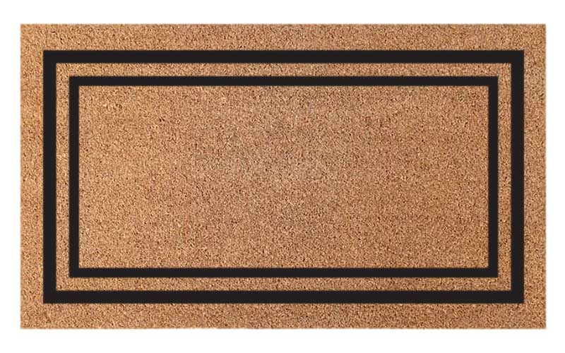 Embossed Double Border Doormat