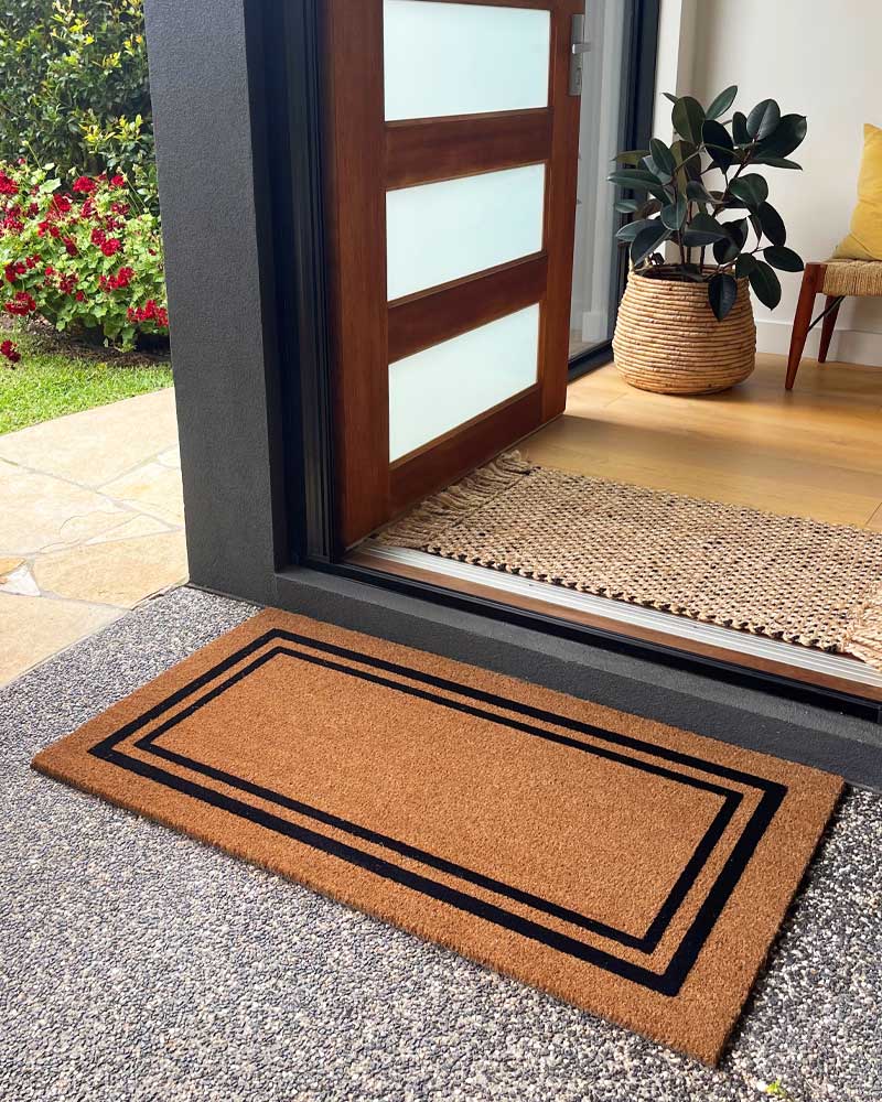 Embossed Double Border Doormat