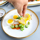 White with Golden Rim Tableware Set