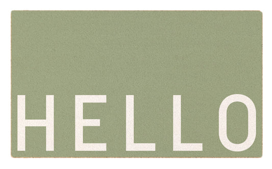 Hello Doormat - Eucalyptus