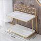 Golden Frame Bathroom Storage Rack