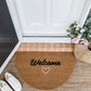 Welcome with Love Semi-Circle Doormat Embossed
