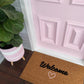 Welcome with Love Doormat Embossed
