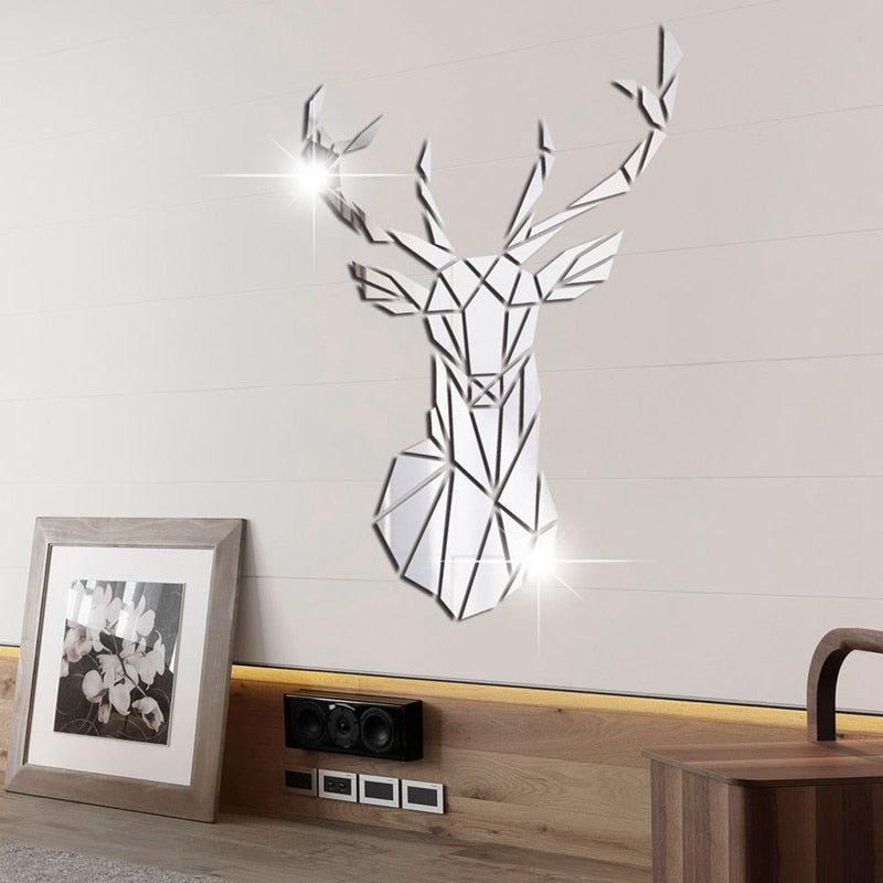 DIY Deer Mirror Decal