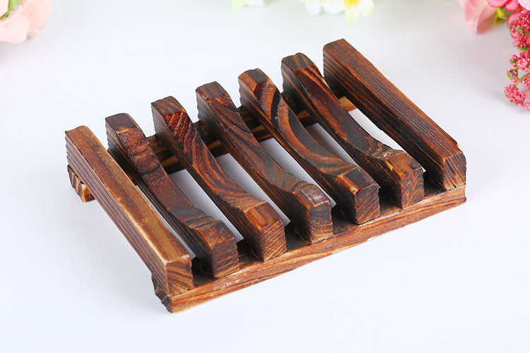 Dark Wooden Soap Holder