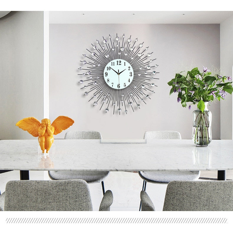 Striking Diamond Wall Clock