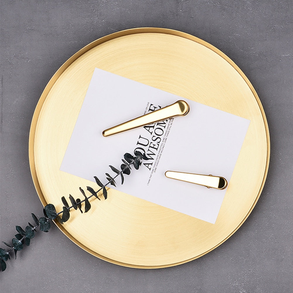 Round Golden Display Tray