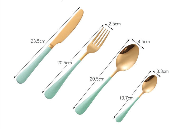 Blue Cutlery Set (4 Piece)