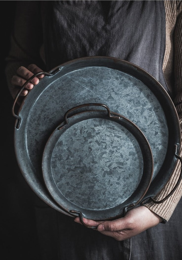 Rustic Iron Tray