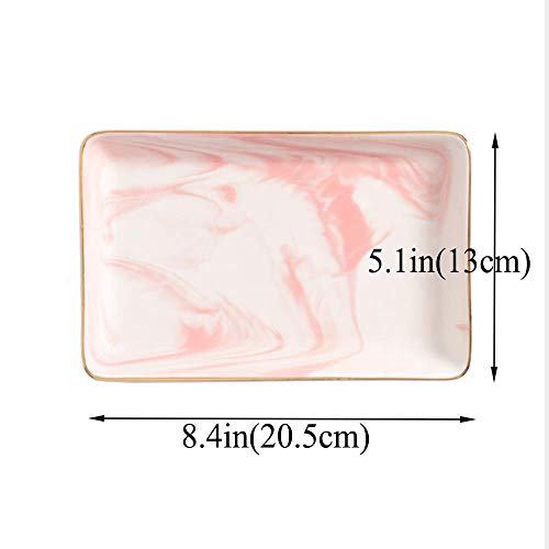 Pink and Grey Marbled Tray