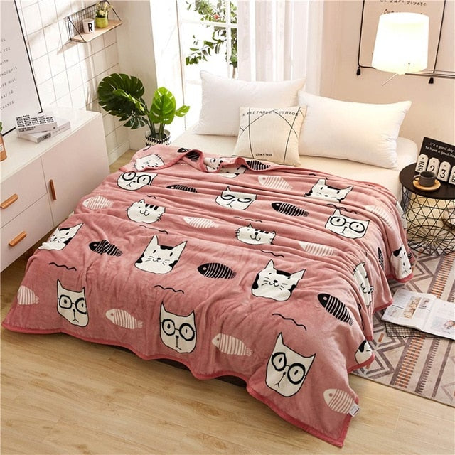 Printed Fleece Blankets