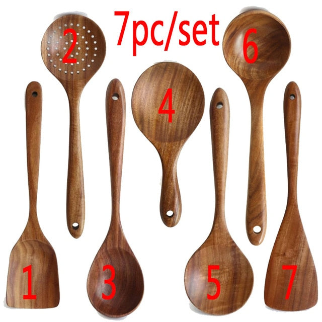 Natural Kitchen Utensil Set