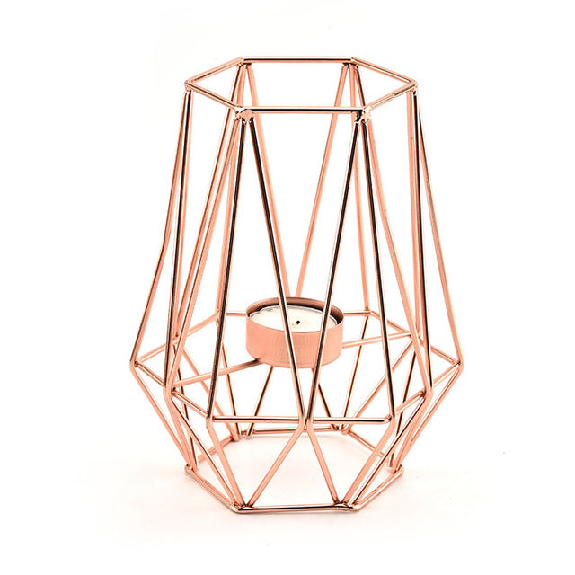 Geometric Tall Tea Light Holder