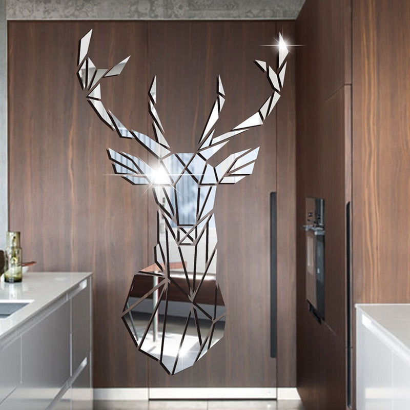 DIY Deer Mirror Decal