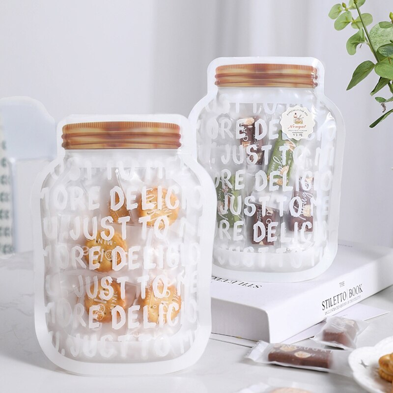 50 Piece Mason Jar Zipper Bags