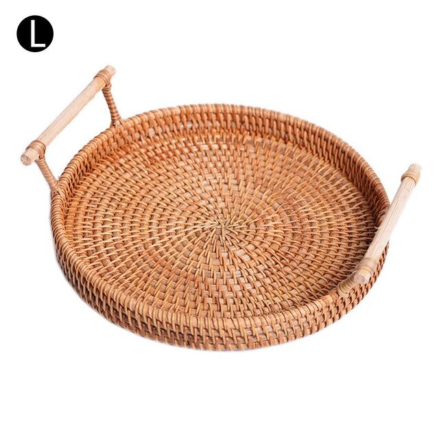 Woven Rattan Tray