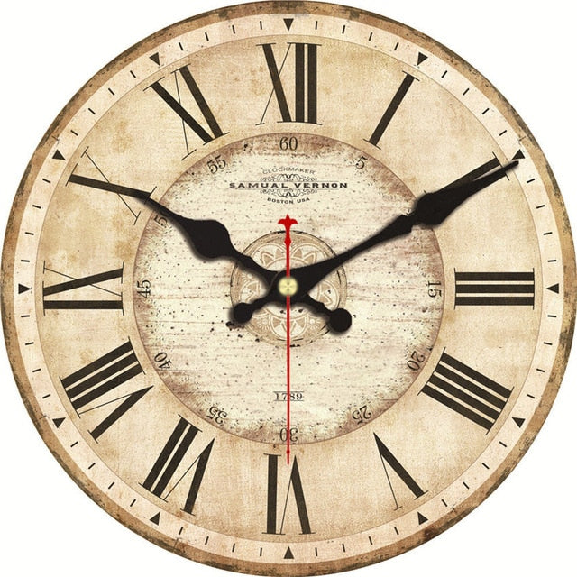 Roman Numeral Vintage Wall Clocks