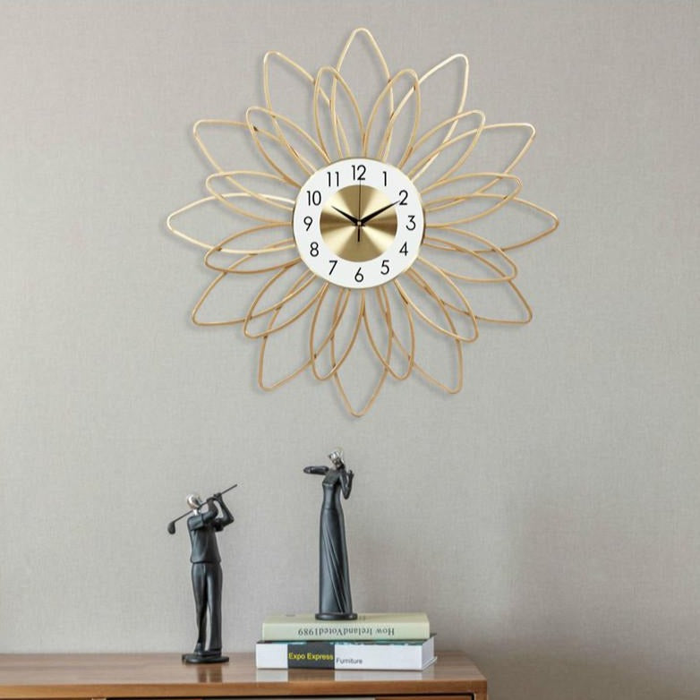 Iron Flower Wall Clock