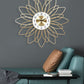 Iron Flower Wall Clock