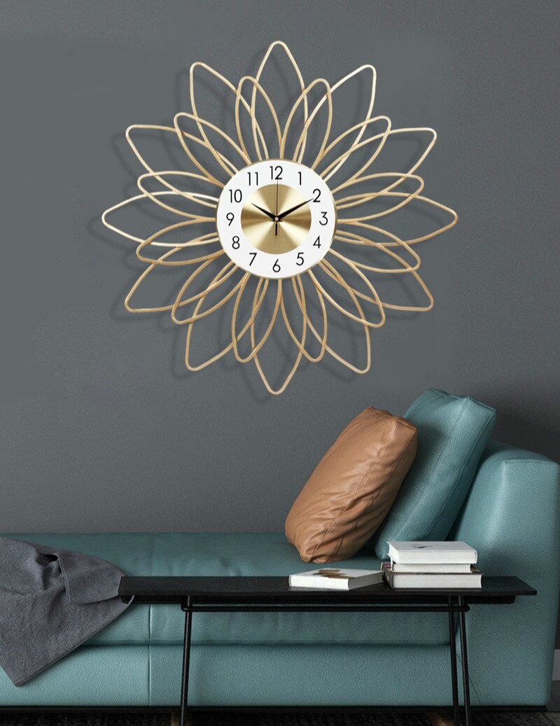 Iron Flower Wall Clock