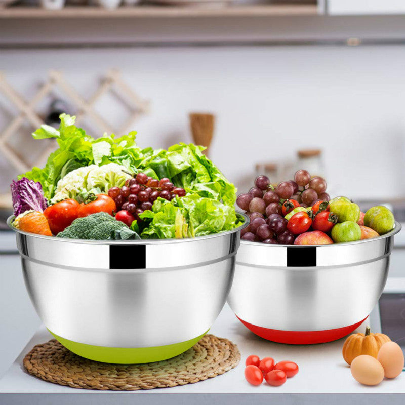 Stainless Steel Mixing Bowls w Lid