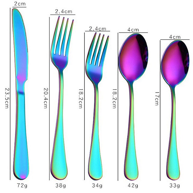 Colourful Cutlery Set ( 5 Piece)