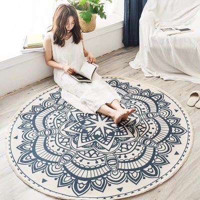 Round Bohemian Rug