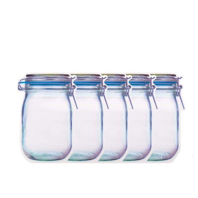 Mason Jar Zipper Bags