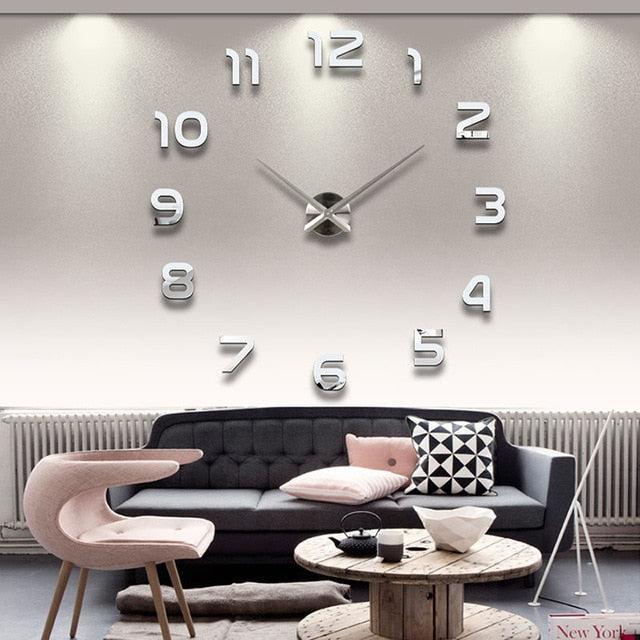 DIY Mirror Wall Clock