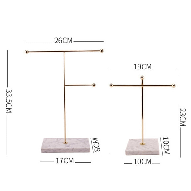 Marble Base Jewellery Stand