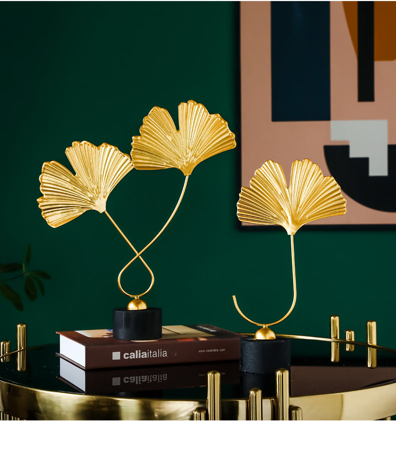 Golden Leaf Decorative Ornament