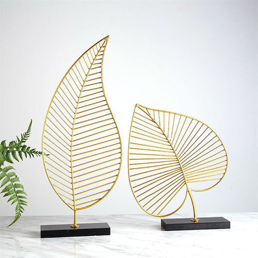 Golden Leaf Decorative Ornament