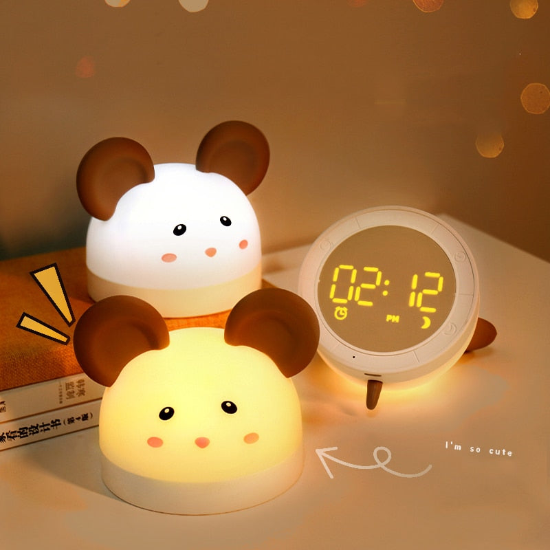 Mouse LED Night Light and Alarm Clock