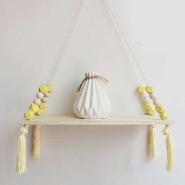 Hanging Beaded Shelf