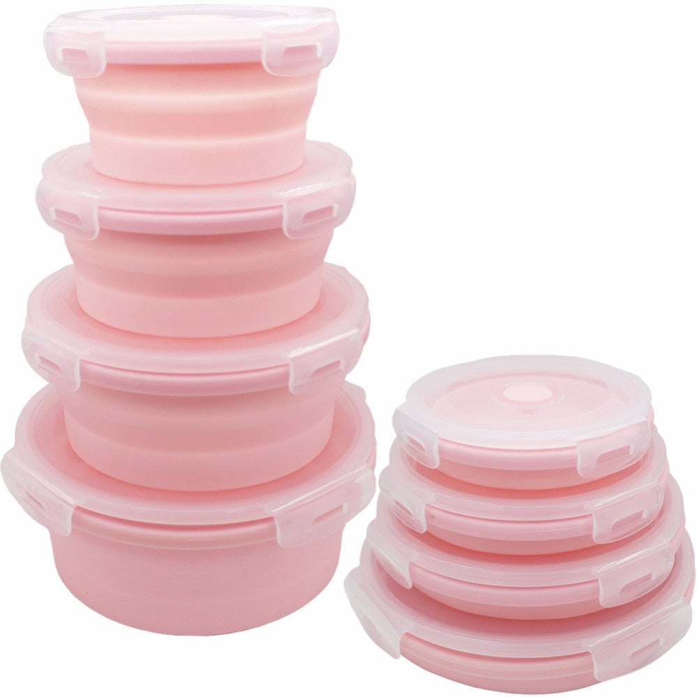 Collapsible Silicone Storage Containers