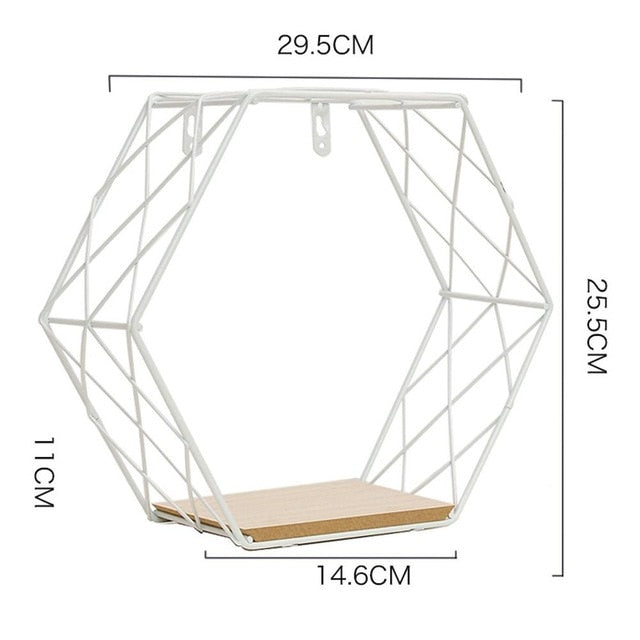 Hexagonal Wall Shelf