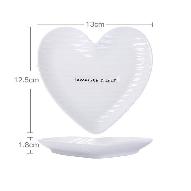 Heart Ceramic Plates