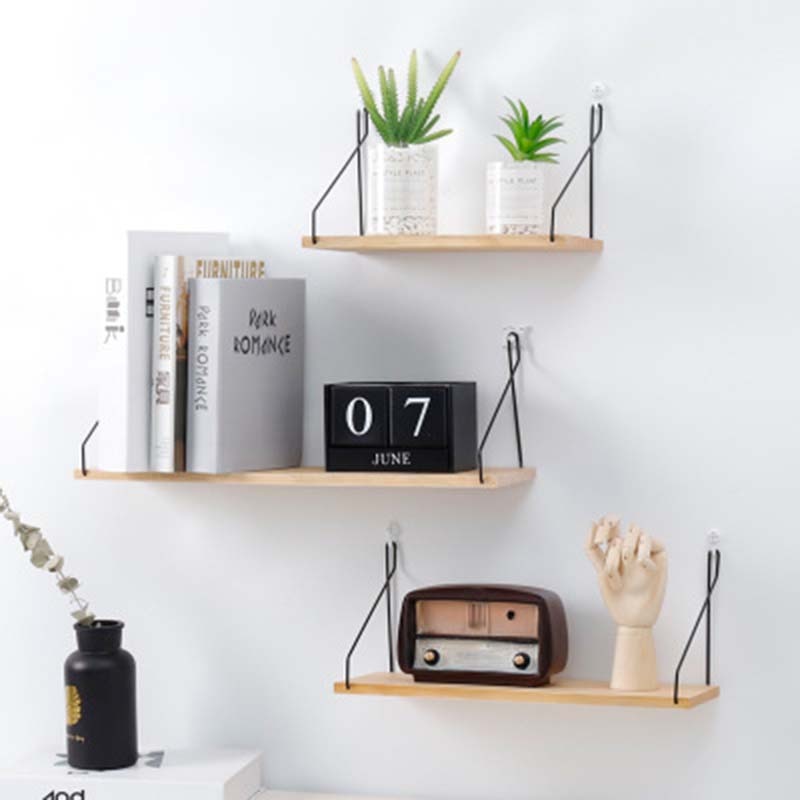 Wooden Wall-Mount Shelf