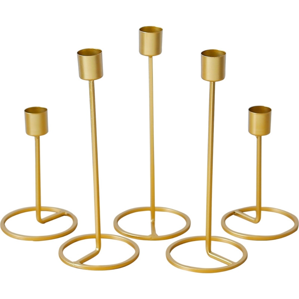 Golden Candle Holders